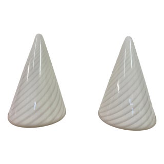 Conical Murano Table Lamps, 1970s, Set of 2 For Sale