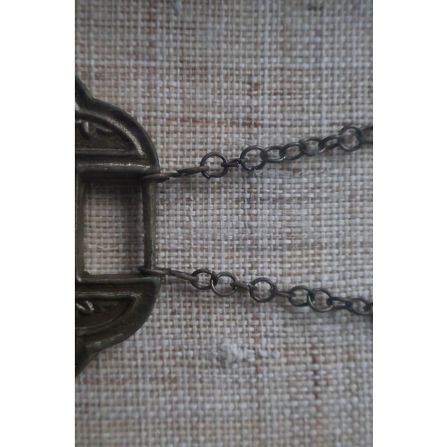 Vintage Framed Chinese Changming Suo Longevity Lock Amulet For Sale - Image 10 of 18