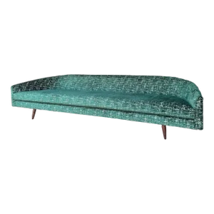 Adrian Pearsall Cloud Sofa Craft Associates Recovered in a Emerald Multi Dimensional Color Velvet.