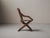 French Folding Campaign Chair in Wood and Striped Canvas, 1900s For Sale - Image 3 of 16