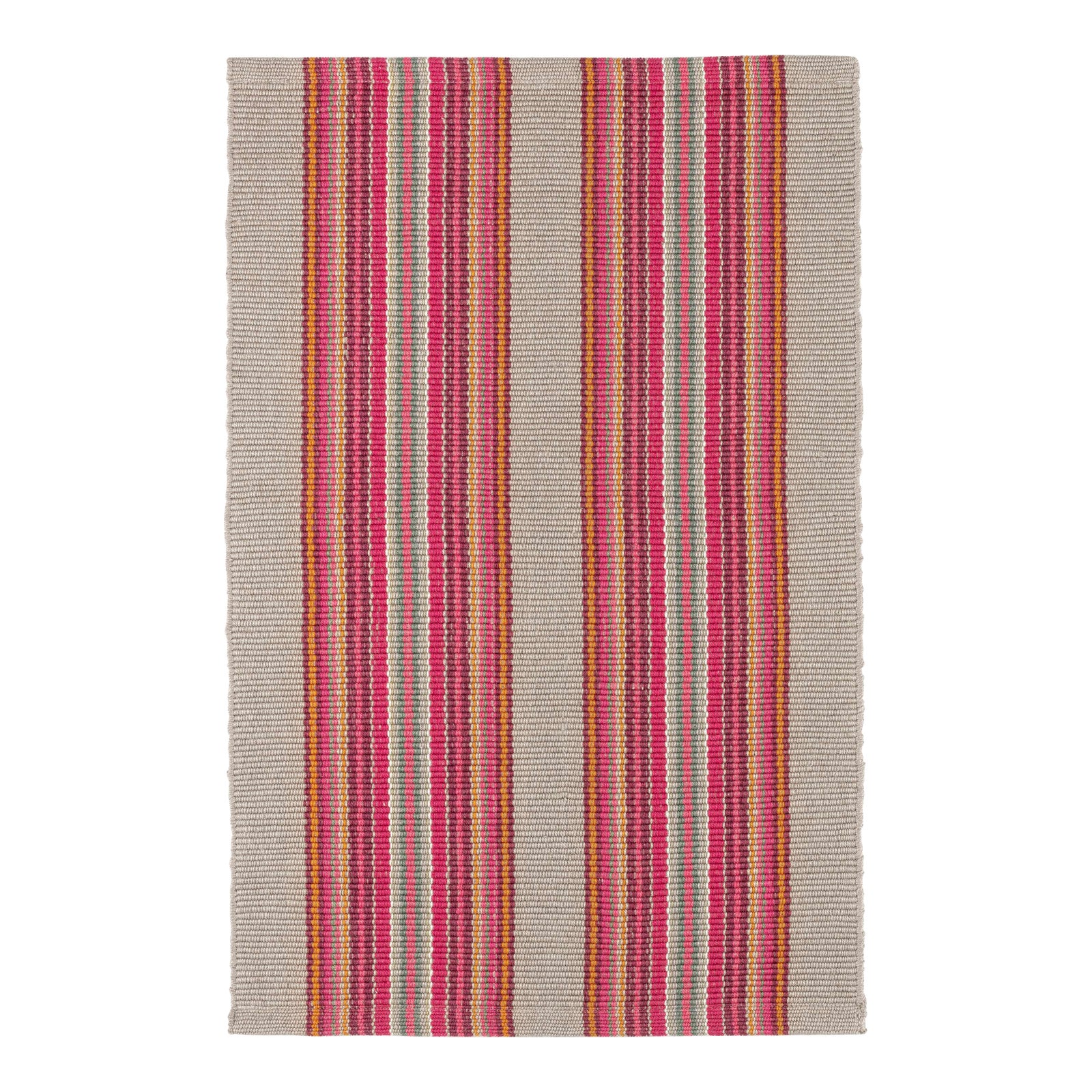 Dash & Albert by Annie Selke Road Runner Pink Indoor/Outdoor Rug, 2'6