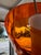 Mid 20th Century Mid-Century Opaline and Orange Glass Pendant Lights - a Pair For Sale - Image 10 of 18