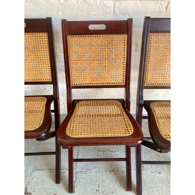 Folding Chairs in Vienna Straw, 1970s, Set of 6 For Sale - Image 15 of 18