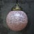 1950s French Pink Reeded Clichy Glass Pendant Lamp For Sale - Image 5 of 7