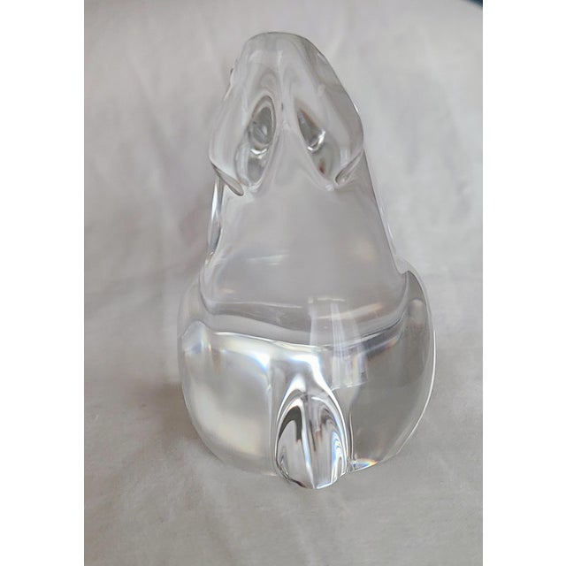 Traditional Baccarat 3" Crystal Sitting Bunny - Retired - For Sale - Image 3 of 4