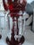 19th Century 19th C Bohemian Cranberry Glass Enamel Lustres For Sale - Image 5 of 12