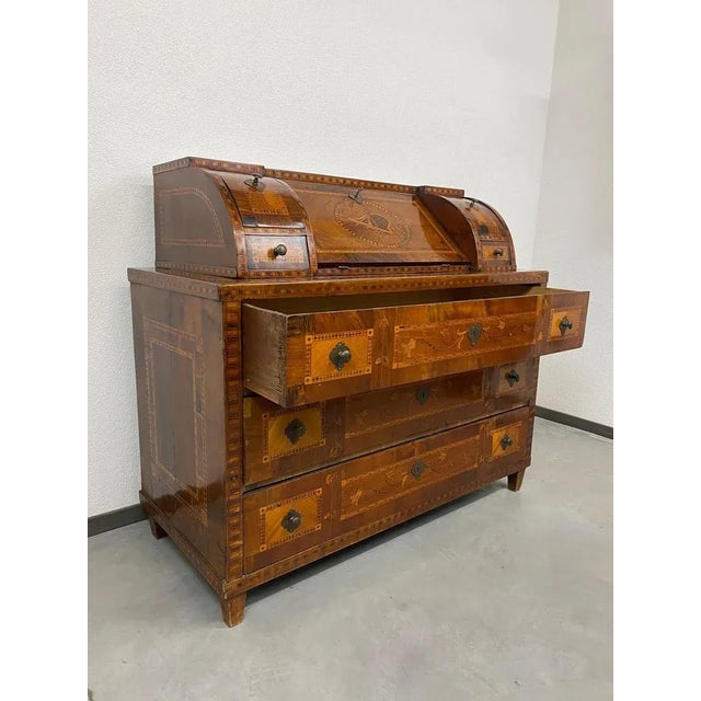 Antique Vienna Secretaire in Wood, 1790 For Sale - Image 14 of 18