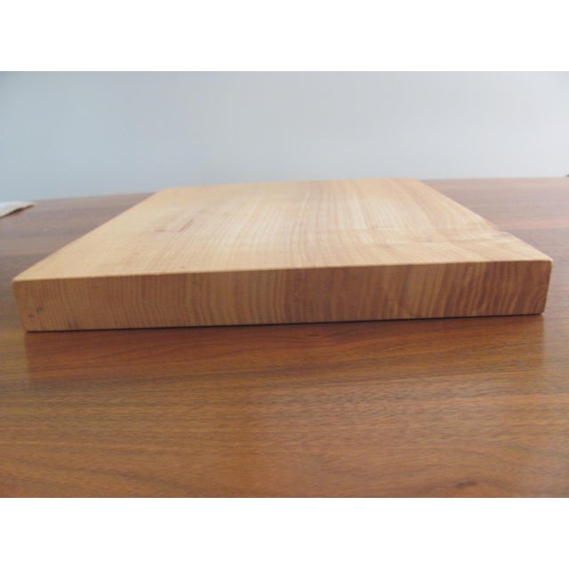 Early 21st Century Mira Nakashima Designed Maple Cutting Board or Display Plinth Signed and Dated For Sale - Image 5 of 10