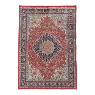 Late 20th Century Vintage Indian Tabriz Rug - 08'00 X 11'04 For Sale