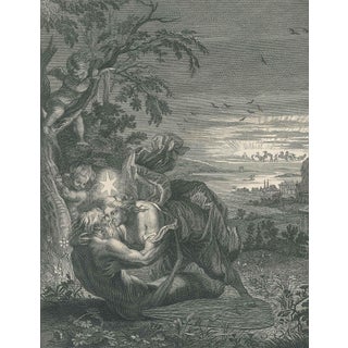 Bernard Picart, Nude Tithon from Le Temple des Muses, 18th Century, Etching For Sale