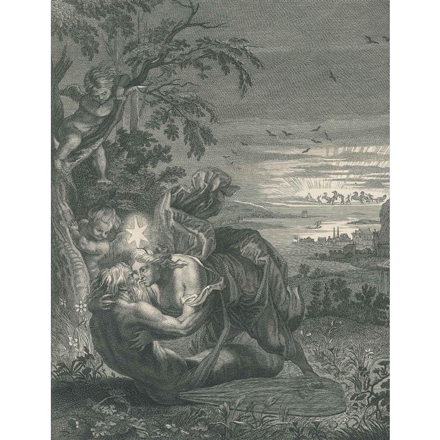 Bernard Picart, Nude Tithon from Le Temple des Muses, 18th Century, Etching For Sale