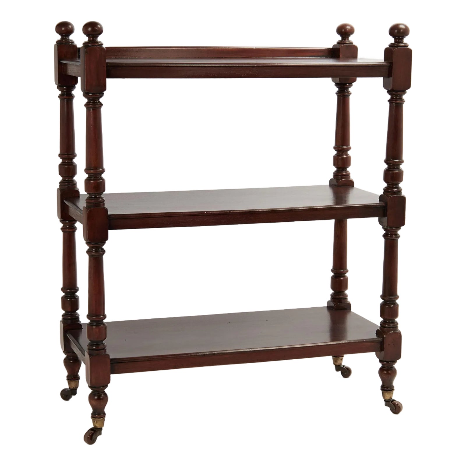 Antique British Colonial Three Tiered Stand or Etagere | Chairish