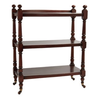 Antique British Colonial Three Tiered Stand or Etagere For Sale