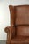 Sheepskin Wing Armchair in Warm Cognac Color For Sale - Image 9 of 13
