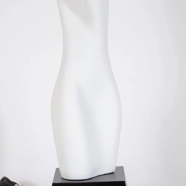 Wood Organic Ceramic Table Lamps - A Pair For Sale - Image 7 of 9