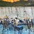 1980’s Original Impressionist/Abstract Sailboat Mooring Sausalito California Painting Vintage Carved Wood Frame Signed For Sale - Image 4 of 7
