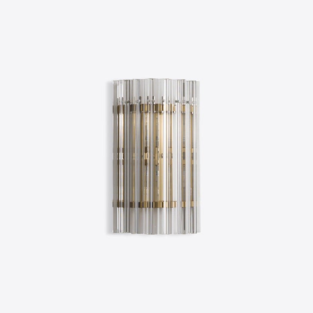 Metal Small Clear Amaro Wall Light from Pure White Lines For Sale - Image 7 of 8