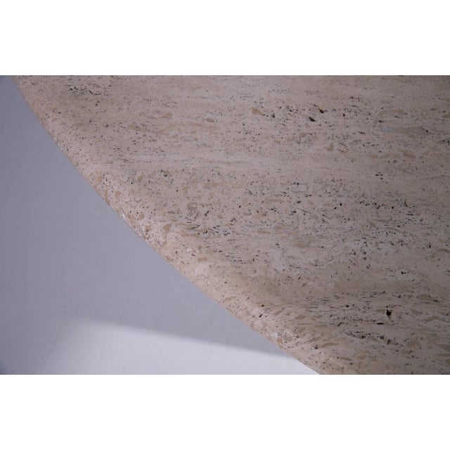 1970s Il Colonnato Dining Table in Travertine by Mario Bellini for Cassina, 1970s For Sale - Image 5 of 9