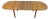 Mid-Century Modern Teak Oval Extension Dining Table For Sale