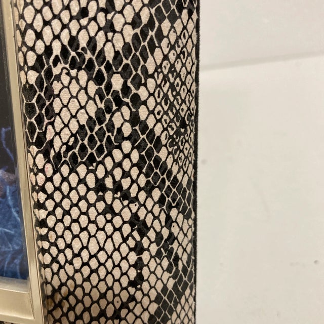 Beautiful picture frame called a 4” x 6” photo. Trimmed and polished nickel. By Tozai