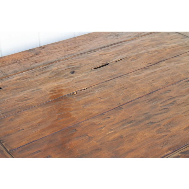 Brown Rustic Teak Wood Bali Coffee Table For Sale - Image 8 of 10