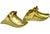 Spectacular, rare and very heavy antique pair of horse stirrups meticulously handcrafted of solid brass in an elaborate...