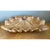 Vintage Carved Wood Clam Shell- Shaped Bowl For Sale - Image 9 of 12