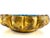 Vintage Italian Blue Crackle Glaze & Gilt Scalloped Ceramic Bowl For Sale - Image 4 of 11