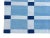Handwoven Cotton Area Rug, Vegetable Dyed, Sky Blue and White Geometric Dhurrie - 10'x14' For Sale - Image 10 of 10