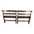 Hitchcock Pair of Solid Maple Pant Decorated Twin Size Headboards For Sale