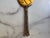 Mid-Century Modern Vintage Mid-Century Metal and Glass Floral Vanity Hand Mirror For Sale - Image 3 of 4