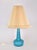 A stunning Le Klint glass table lamp from the 1950s in a rare azure blue color. This lamp was designed by Esbe klint in...