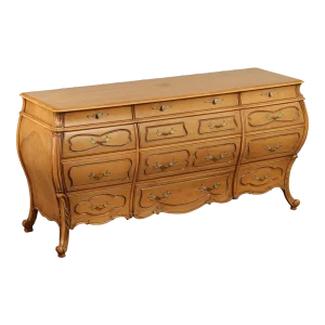 Union Furniture Co. French Louis XV Style Bombe Triple Dresser