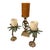 Metal Late 20th Century Tropical Palm Tree Pillar Candle Holders - Set of 3 - Cast Metal - Gold & Verdigris - Coastal Maximalist For Sale - Image 7 of 12