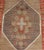 Colorful Vintage Turkish Runner With Diamond Medallions in Lt. Camel and Gray For Sale - Image 9 of 13