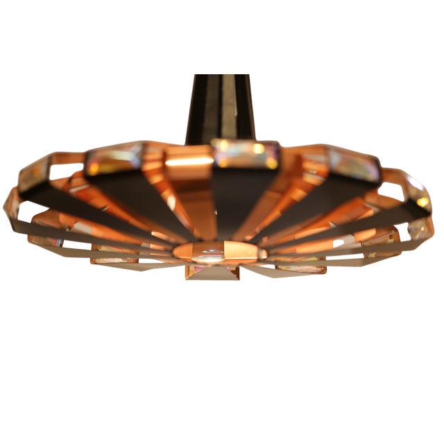 Vintage P236 Pendant Lamp in Black Metal and Copper by Werner Schou for Coronell Elektro, 1960s For Sale - Image 14 of 15
