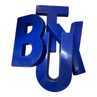Vintage 1970s Sign Letters. S/4 For Sale