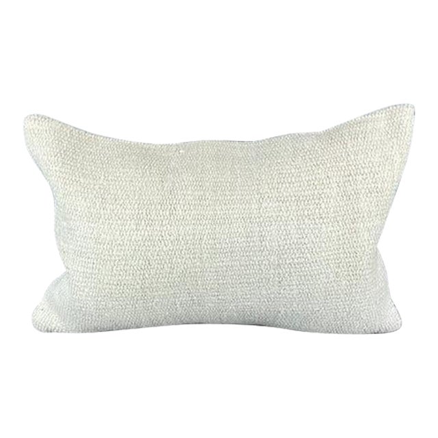 16 x 24 Hemp Pillow Turkish Cushion Natural White Pillow Cushion Cover For Sale