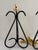 Hollywood Regency Pair of Vintage Wrought Iron Scroll Table Lamps, 20" For Sale - Image 3 of 15