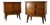 Bassett Mayan Vintage MCM Tiki Pair of Nightstands, C. 1960s, Attributed For Sale