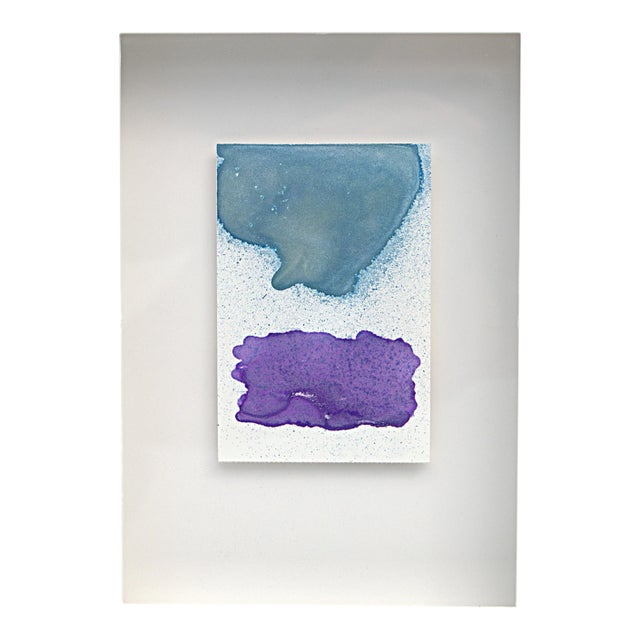 Rothko Surprise #174 Original Miniature Minimalist Metallic Inks For Sale