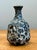 Vintage Black and White Textured Ceramic Vase For Sale - Image 12 of 14