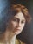 Carol Aus Antique 1910s Oil Painting Portrait of a Lady For Sale - Image 4 of 18