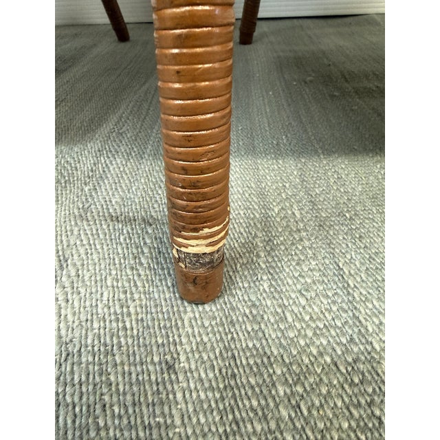 Rattan Bucket Lounge Chairs With Goldenrod Velvet Seat Pads, Pair For Sale - Image 12 of 12
