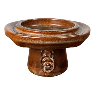 Mid-Century Modern Danish Studio Pottery Candleholder from Kis Lunn, 1960s For Sale