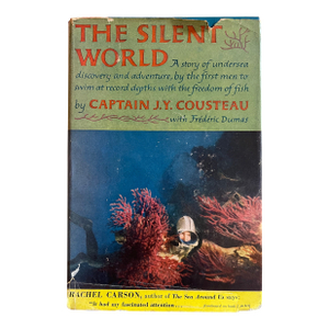 "The Silent World" Captain Jacques Cousteau With Frédéric Dumas Hardcover Book 1953 Biographical History Nautical
