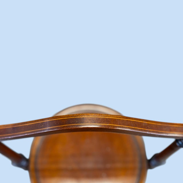 Wood Late 19th Century Victorian English 3-Tier Cake Stand in Mahogany With Satinwood Stringing For Sale - Image 7 of 13