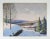 Vintage 1948 Snow Covered New Jersey Winter Sunrise Landscape Painting For Sale - Image 4 of 5