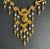Rococo Vintage Gold Bib Statement Necklace Waterfall Pendants Egyptian Cleopatra Vendome For Sale - Image 3 of 11