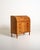 Elm writing desk with flap, internal compartments, and three large drawers with metal handles. Scandinavian production,...